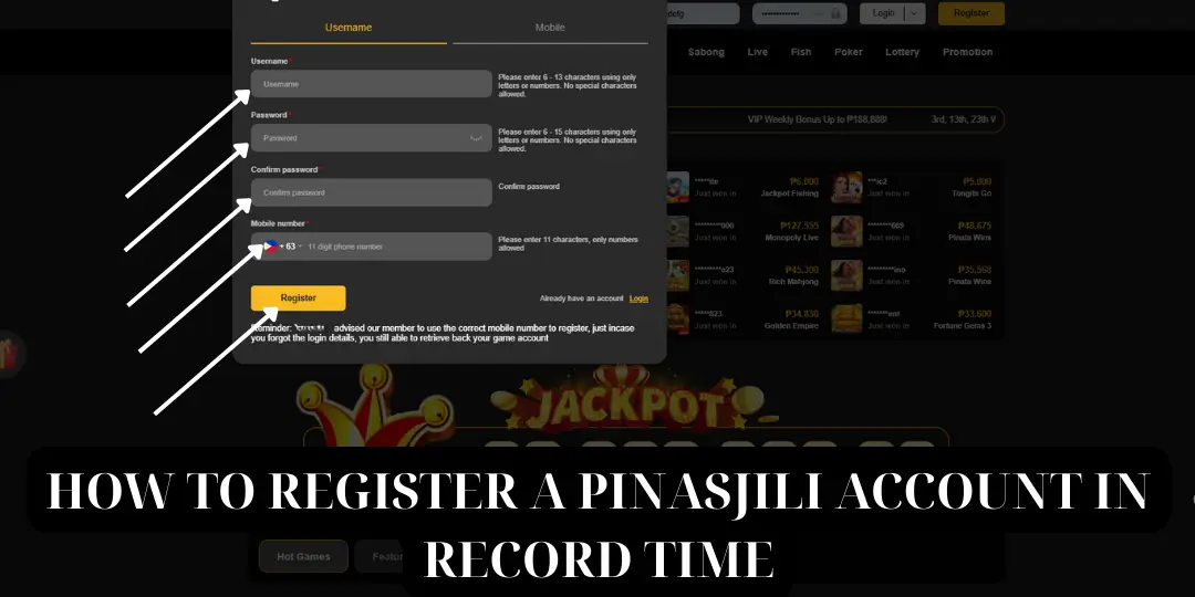 How to Register pinasjili
